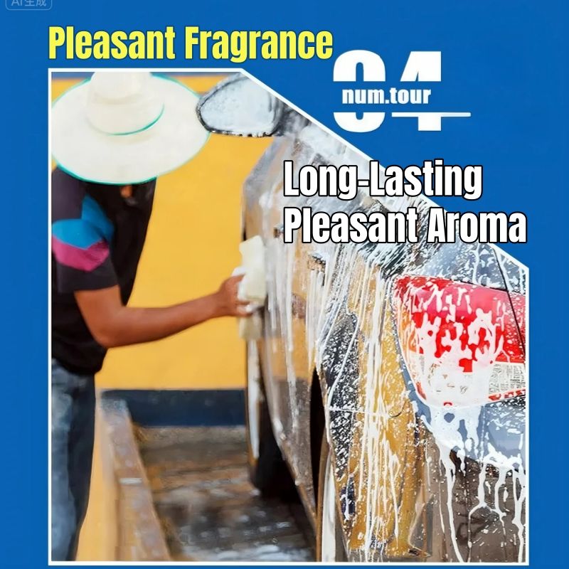 (Free gift 1pc gloves) 50 times Concentrate Car Shampoo with Wax Wash Wax Car Wash All-in-One Auto  Wash Quick Shine Car Shine Gloss Protect Hydrophobic Foaming Vehicle Wash Automobile Wash Car Care