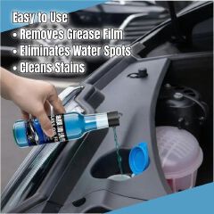 Car Windshield Washer Fluid Glass Cleaner Car Glass Cleaner / Water Spot Remover Grease Film Remover Glass Polish Clear Vision Remove Oil & Grease Restores Clarity High Quality Effective Imported