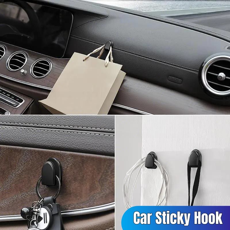 5-piece set of car console organizer 2 phone holders 3 car hooks