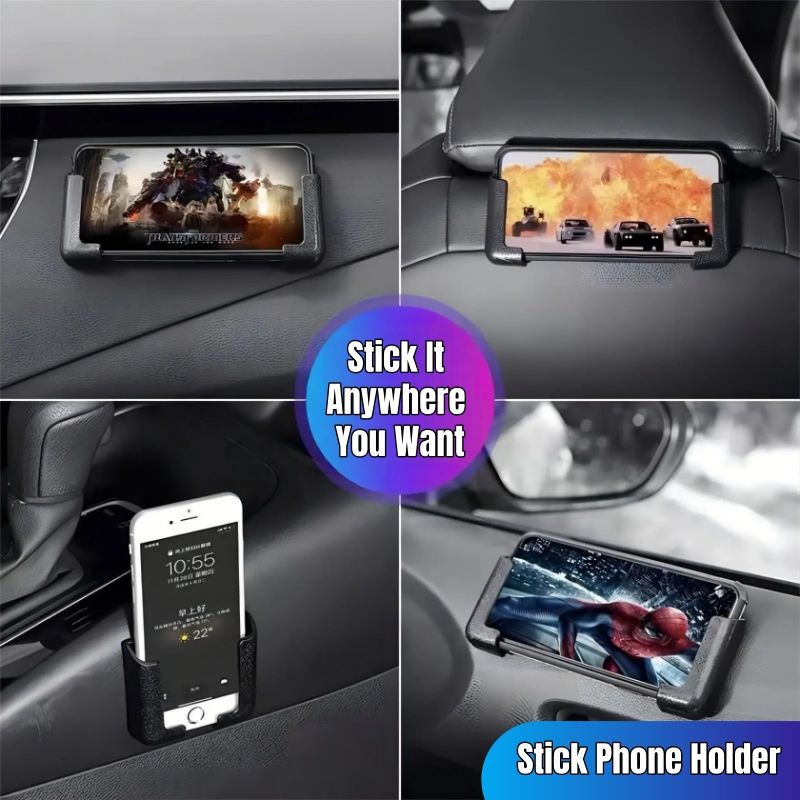 5-piece set of car console organizer 2 phone holders 3 car hooks