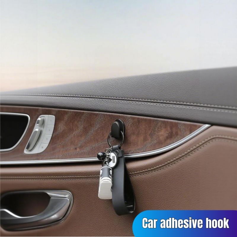 5-piece set of car console organizer 2 phone holders 3 car hooks