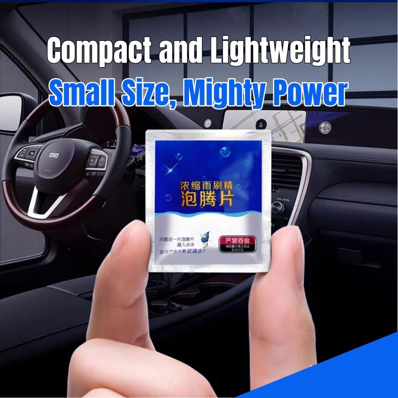20pcs Car Windshield Clean Washer Tablet Concentrated Car Cleaner Tablet Automotive Glass Cleaning Foam Sheet Solid Glass Water Cleaning Effervescent Tablet Washer Fluid Tablet Melts Quickly in Water