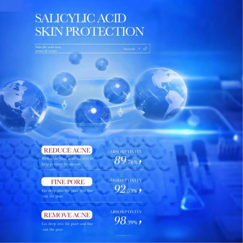 BIOAOUA Skin Care Set Salicylic Acid Acne Removal Cream Treats Pimples Remove Acne Dark Spots Shrinks Pores Oil-Free Budget-Friendly Fade Acne Marks Get Rid Acne Shrink Pores Soothes Redness