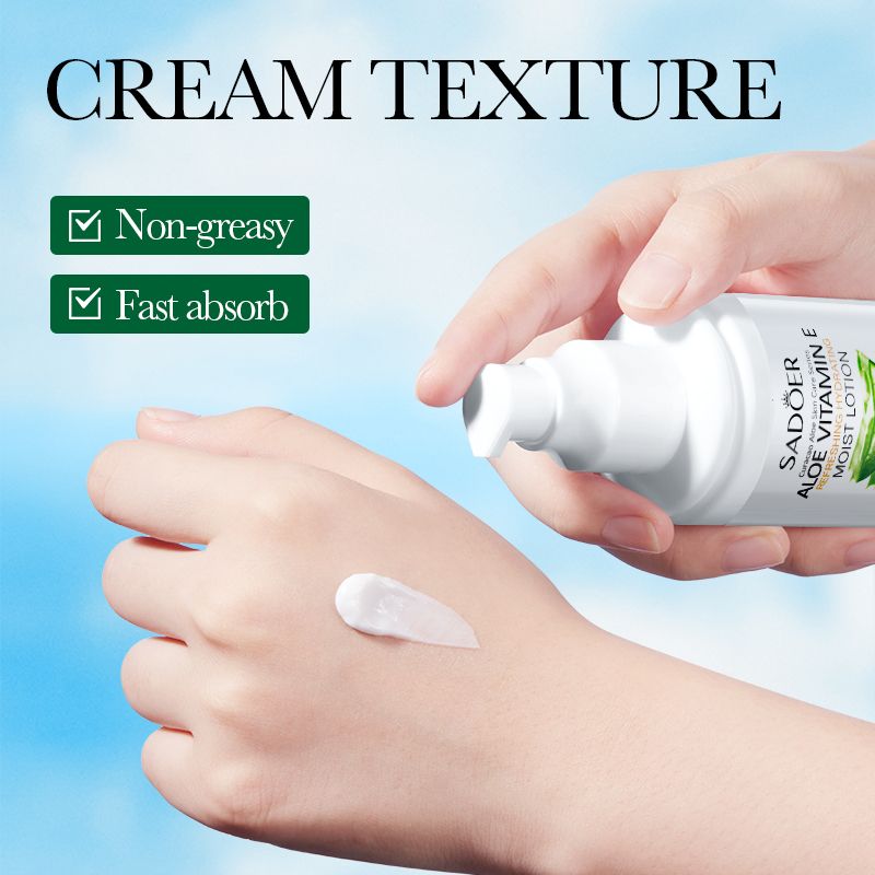 SADOER Skin Care Set Aloe vitamin E Moisturizing lotion Nourishing Body Lotion Dry Dark Skin Moisturizing Cream Shea Butter & Vitamin E for African Skin 24H Hydration Fades Dark Spots Stretch Marks