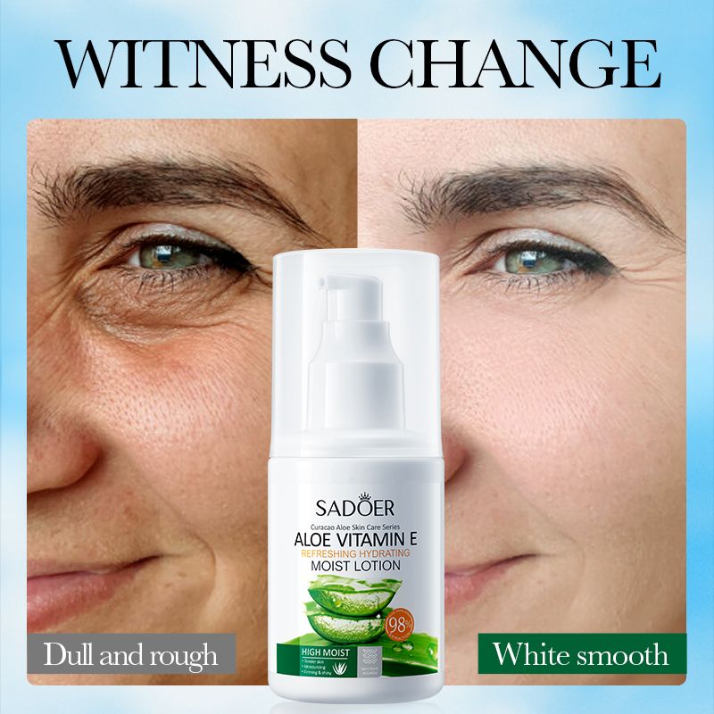 SADOER Skin Care Set Aloe vitamin E Moisturizing lotion Nourishing Body Lotion Dry Dark Skin Moisturizing Cream Shea Butter & Vitamin E for African Skin 24H Hydration Fades Dark Spots Stretch Marks