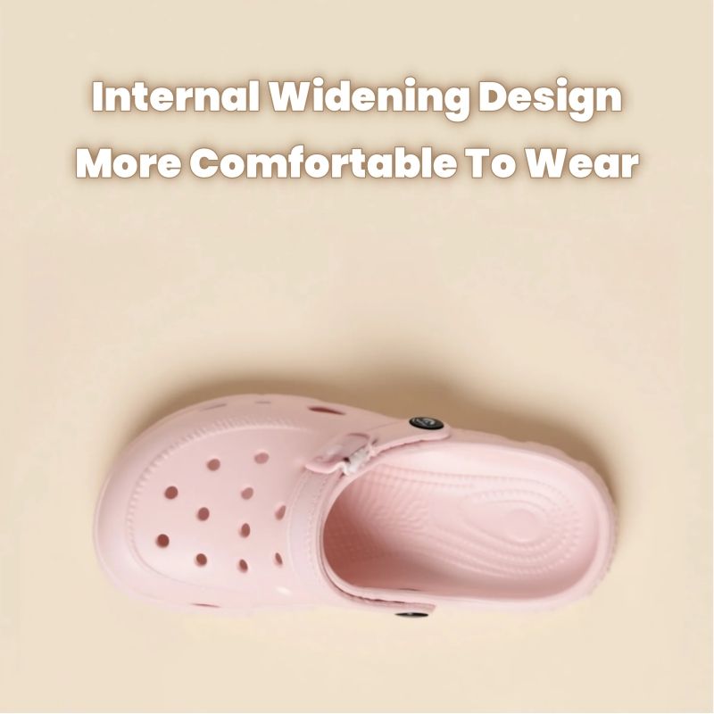 Crocs 2-in-1 Slipper & Sandal - Ultra-Soft Elasticity Light Hole Casual Shoes | Comfort | EVA Material Air Perforation | Double Anti-Slip & Elevated Sole | Macaroon Colors Work/Leisure Women's Shoes