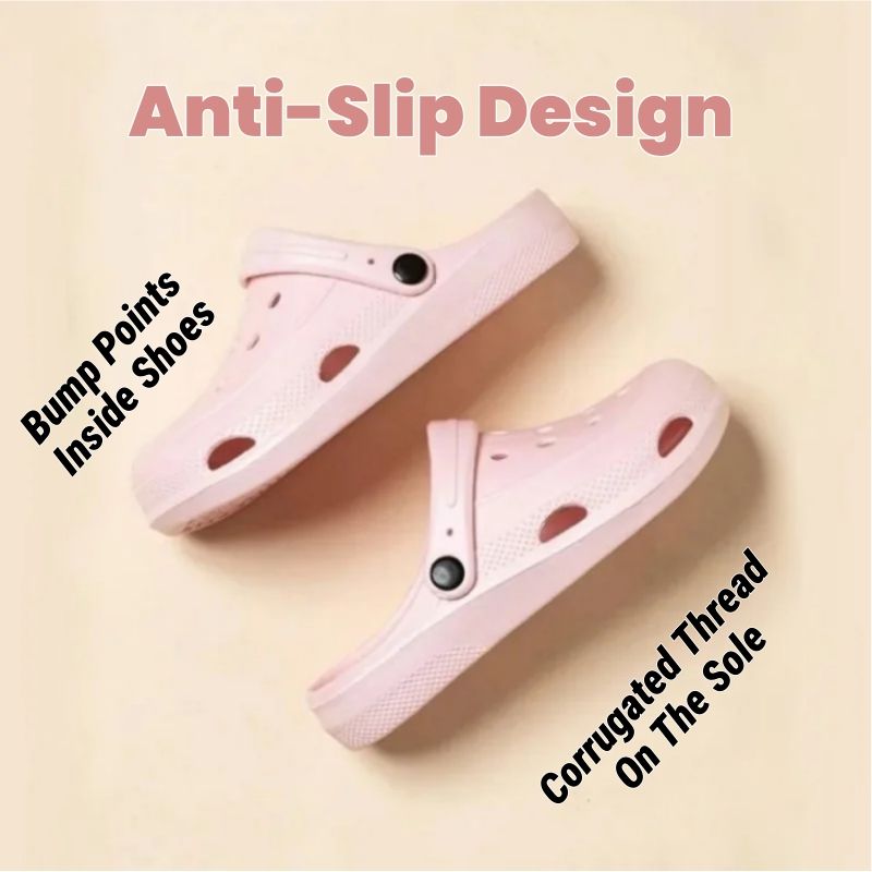 Crocs 2-in-1 Slipper & Sandal - Ultra-Soft Elasticity Light Hole Casual Shoes | Comfort | EVA Material Air Perforation | Double Anti-Slip & Elevated Sole | Macaroon Colors Work/Leisure Women's Shoes