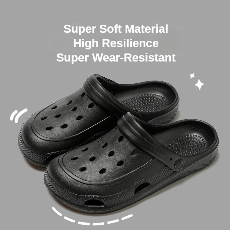 Crocs 2-in-1 Slipper & Sandal - Ultra-Soft Elasticity Light Hole Casual Shoes | Comfort | EVA Material Air Perforation | Double Anti-Slip & Elevated Sole | Macaroon Colors Work/Leisure Women's Shoes