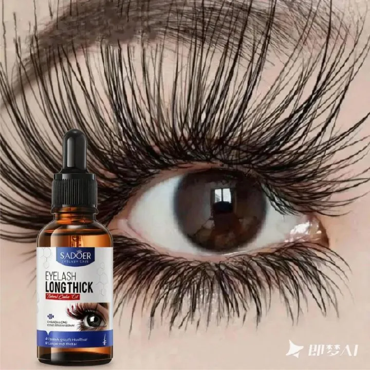 SADOER Natural Longer Eyelash Serum Longer Thicker Eyelashes Fuller Eyelashes Eyelash Serum Lash Growth Serum Eyelash Growth Oil Lash Enhancer Lash Growth Treatment Volumizing Lash Serum 30ml