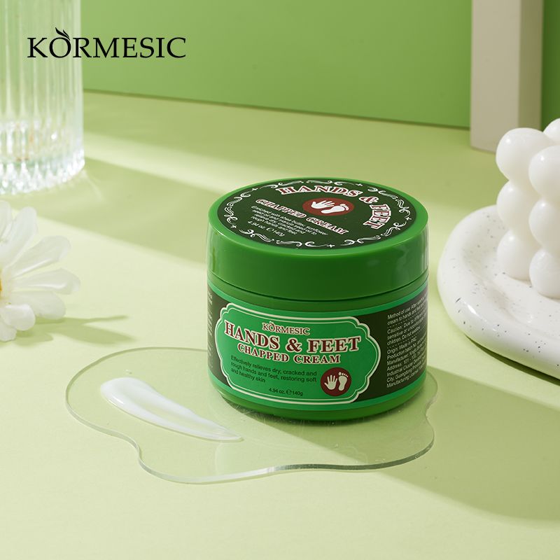 KORMESIC Hands & Feet Chapped Cream Repair Cracked Heels Dry Cracked Feet Rescue Foot Cracks Split Heels Hard Skin & Cracks Heel Fissures Plantar Rhagades Painless Deep Skin Fissures Moisturizer 140g