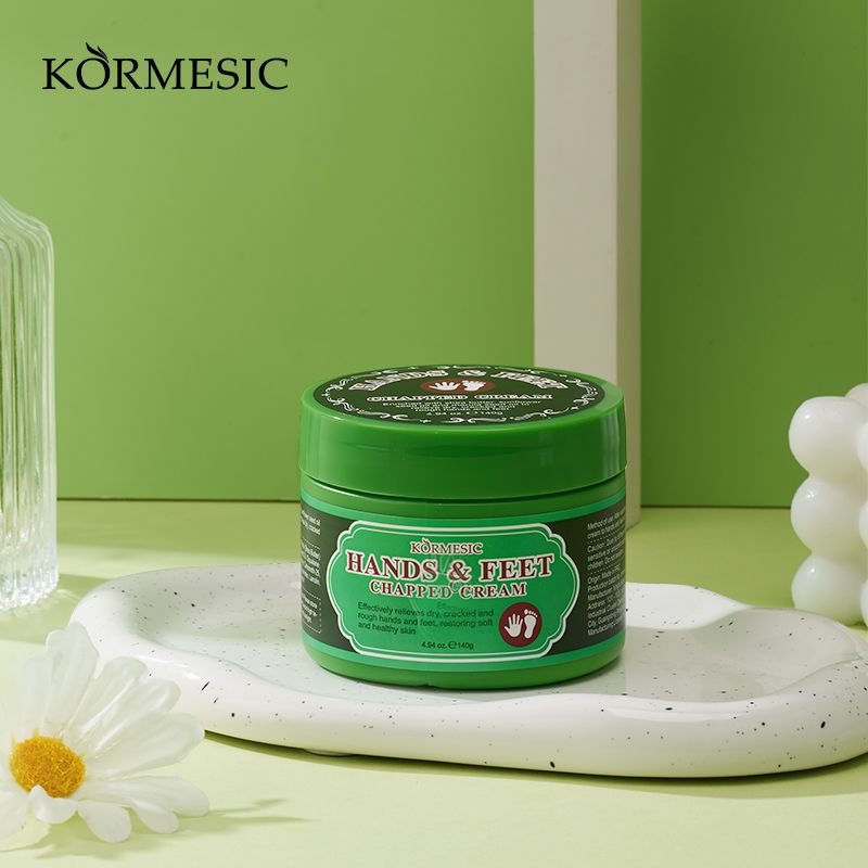 KORMESIC Hands & Feet Chapped Cream Repair Cracked Heels Dry Cracked Feet Rescue Foot Cracks Split Heels Hard Skin & Cracks Heel Fissures Plantar Rhagades Painless Deep Skin Fissures Moisturizer 140g