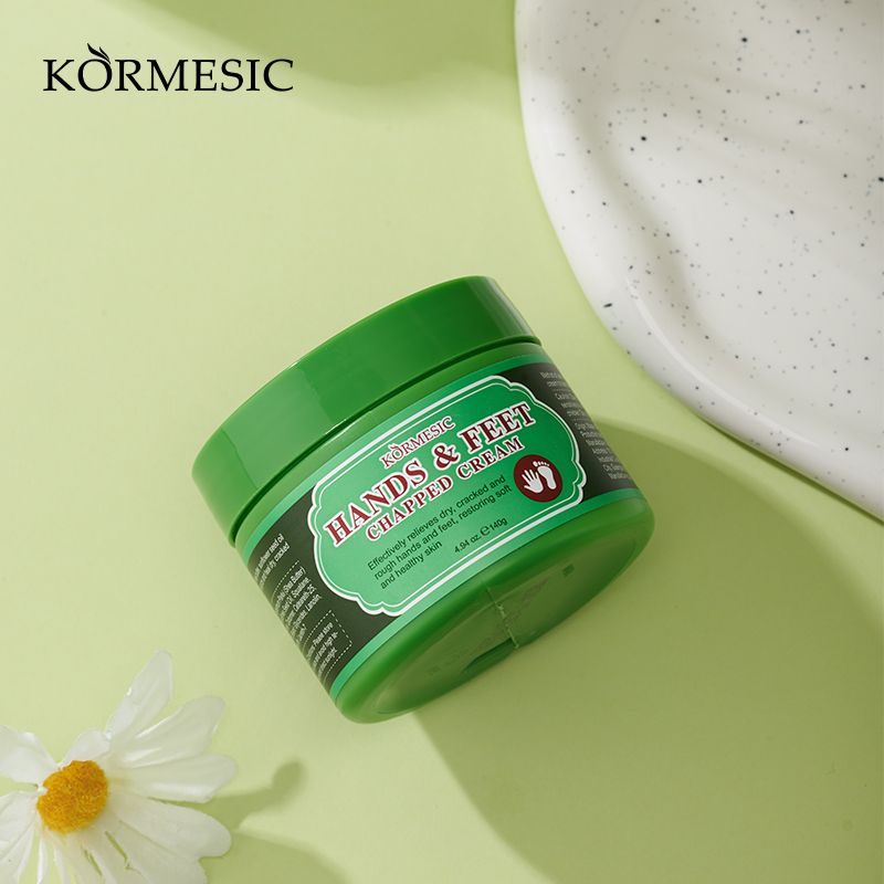 KORMESIC Hands & Feet Chapped Cream Repair Cracked Heels Dry Cracked Feet Rescue Foot Cracks Split Heels Hard Skin & Cracks Heel Fissures Plantar Rhagades Painless Deep Skin Fissures Moisturizer 140g