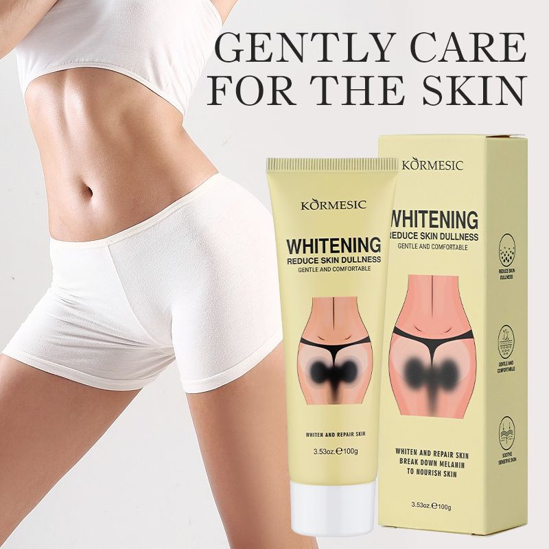 KORMESIC Darkening Bleach Cream Niacinamide Body Whitening Cream Darkening Bleach Private Parts Underarm Inner Thigh Intimate Bleaching Serum Whiten Knee Butt Knuckles Brighten Cream Armpits