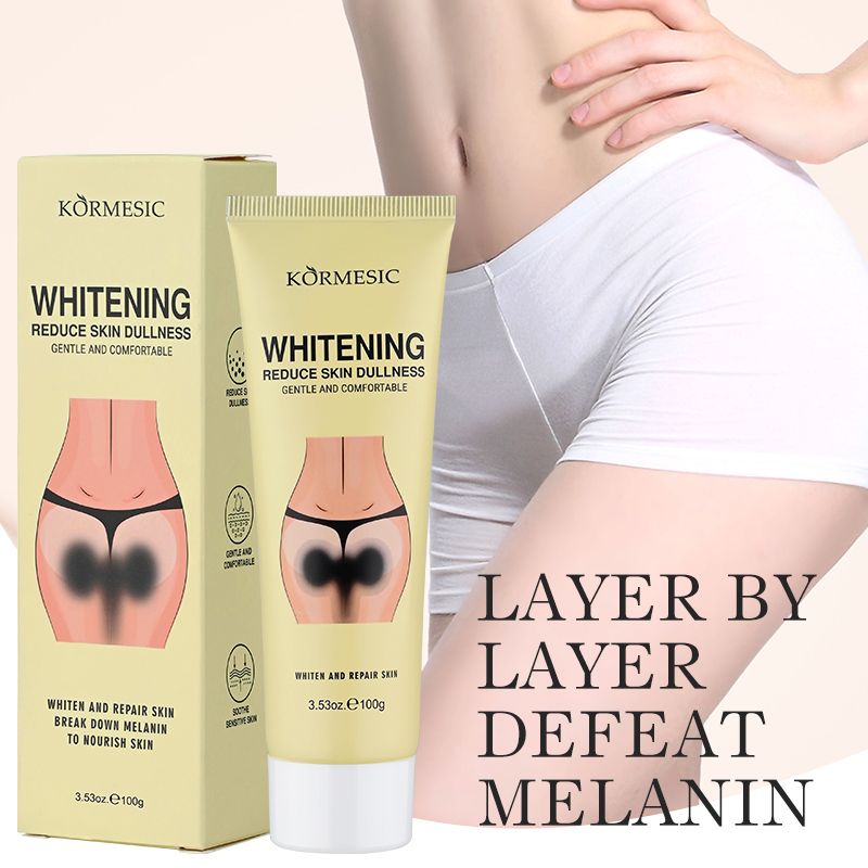 KORMESIC Darkening Bleach Cream Niacinamide Body Whitening Cream Darkening Bleach Private Parts Underarm Inner Thigh Intimate Bleaching Serum Whiten Knee Butt Knuckles Brighten Cream Armpits