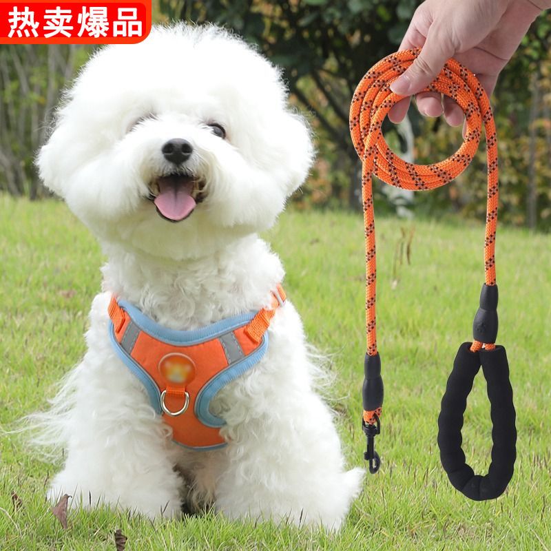 Vest style dog leash, medium size small dog, teddy bichon pomeranian, chest harness, puppy walking dog leash, dog leash