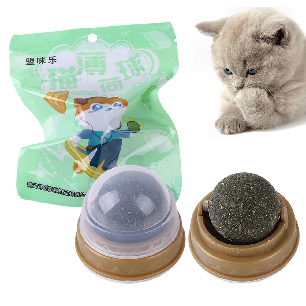 Catnip Spin BallsCat Teeth Grinding Teeth Mi Mint Ball Cat Toy Teasing Cat Ball Licking Fun