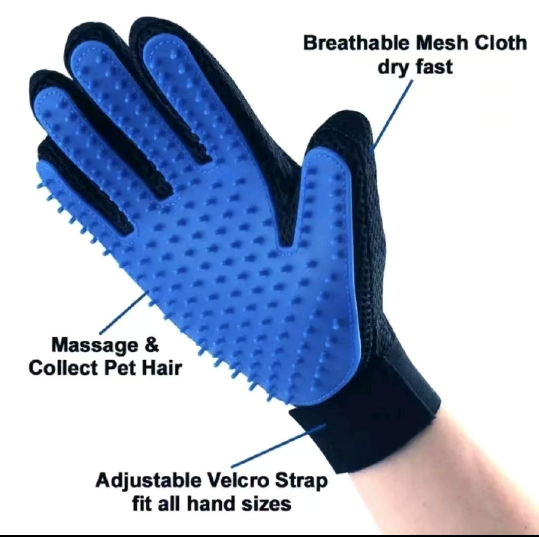 Cat gloves Rubber pet cleaning brush Pet grooming gloves cat and dog bath supplies