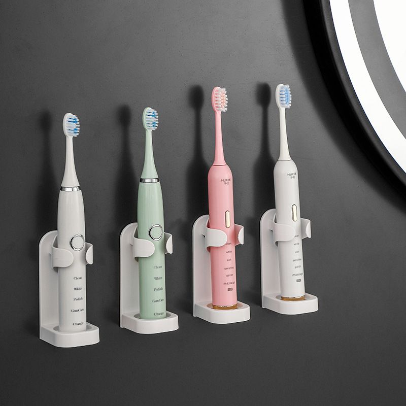 Toothbrush Stand Electric Wall-Mounted Holder Base Rack Organizer Traceless Space Saving Adults Toilet Bathroom Accessories Tool