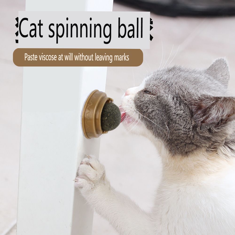 Catnip Spin BallsCat Teeth Grinding Teeth Mi Mint Ball Cat Toy Teasing Cat Ball Licking Fun