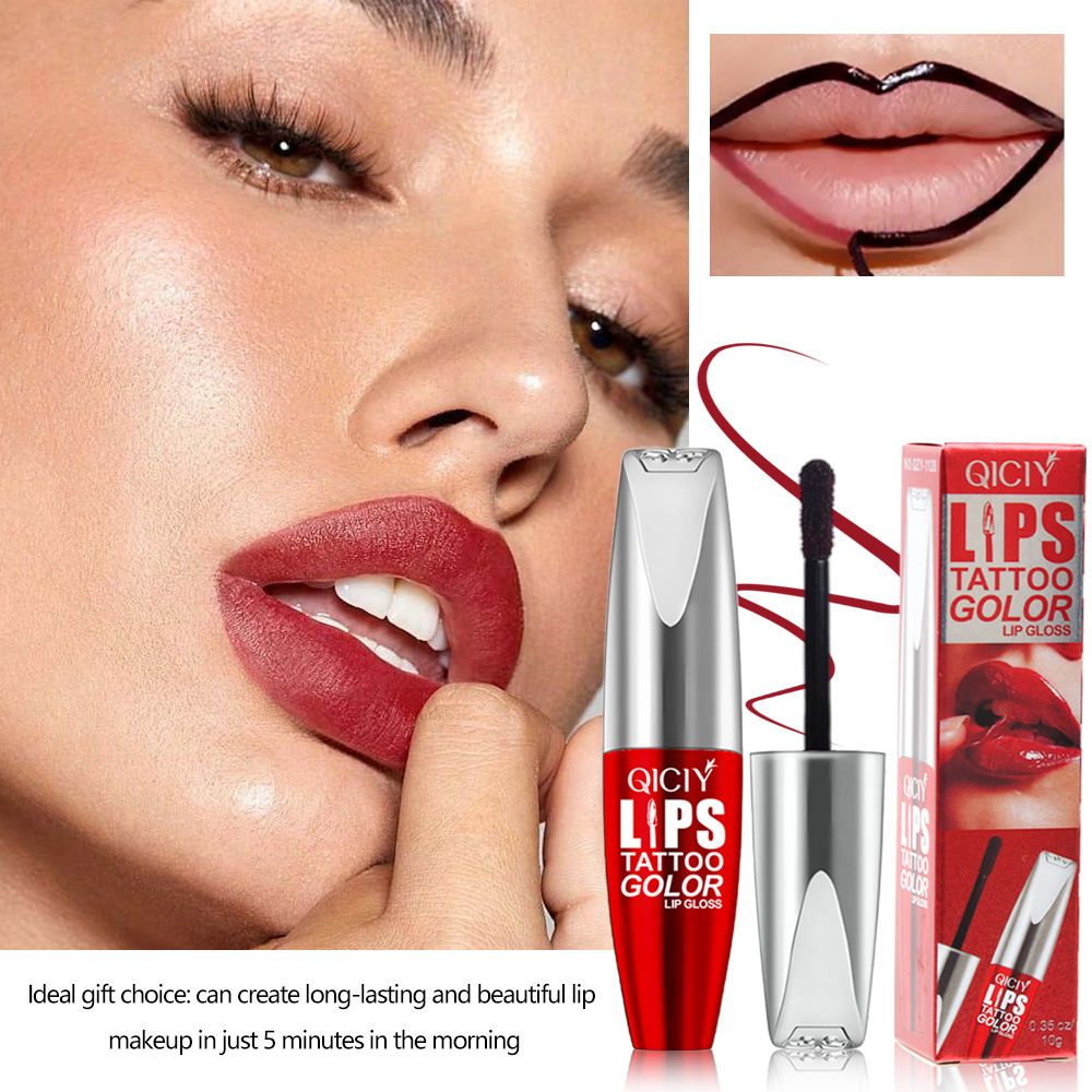 Peel-Off Lip Tint for African Women, High Pigment Long Lasting Non-Sticky Cup Moisturizing Lip Stain for Dark Skin
