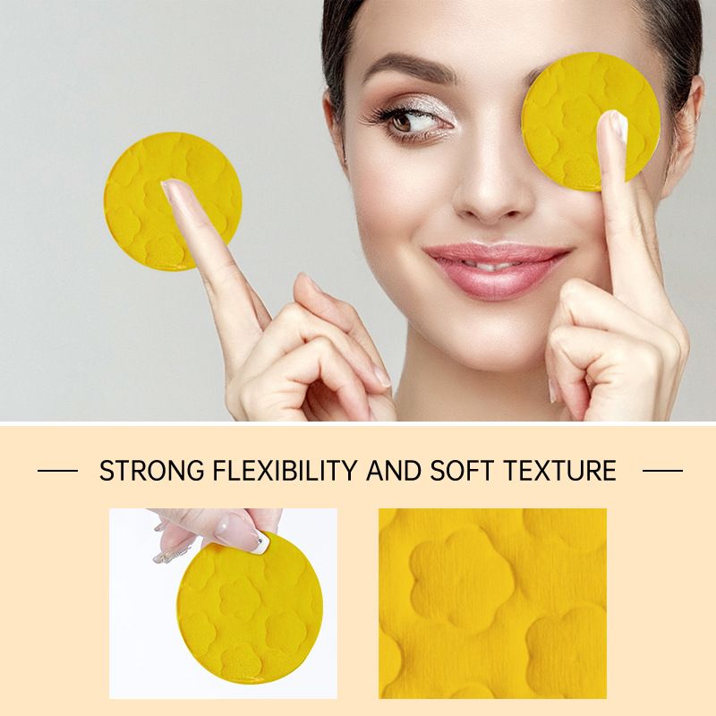 Yellow cleansing pad, exfoliating, cleansing, facial care, cleaning wipes Personal Cleansing Wipes