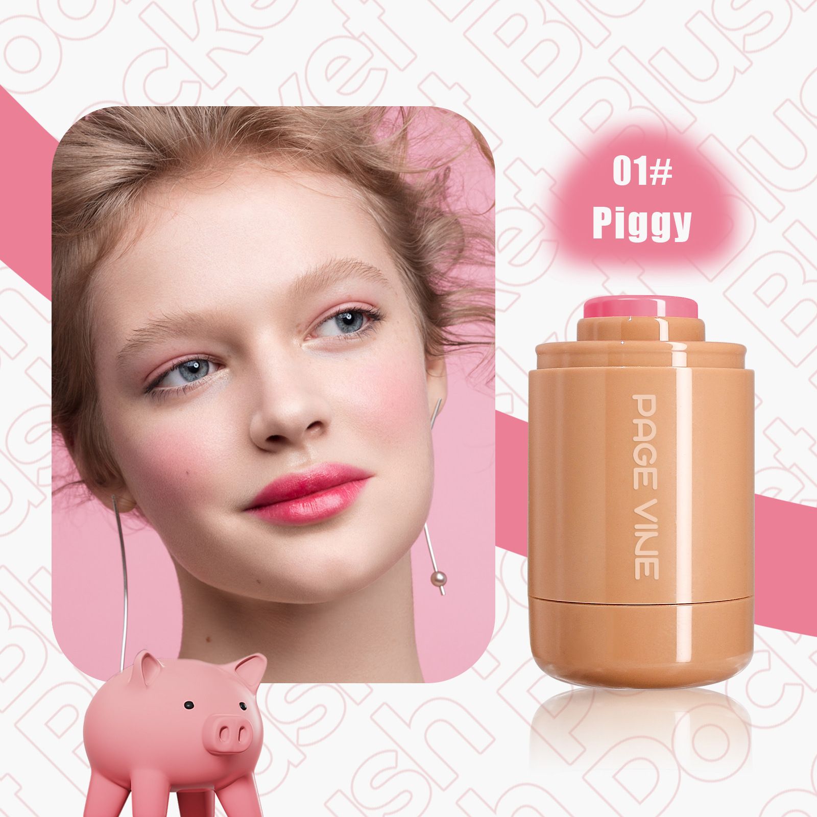 6 Color Multi Use Cream Blush Stick Lightweight Hydrating Waterproof Glowy Finish Tint Stick For Eyes Lips Cheeks All Skin Types 19g