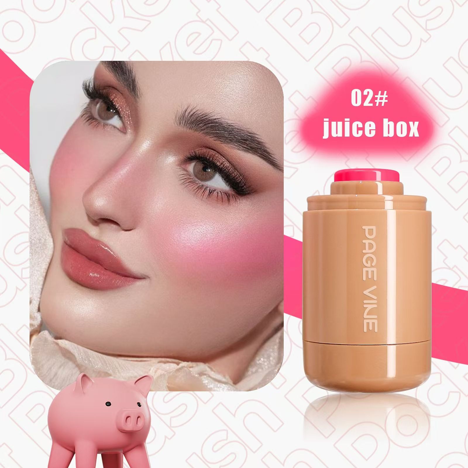 6 Color Multi Use Cream Blush Stick Lightweight Hydrating Waterproof Glowy Finish Tint Stick For Eyes Lips Cheeks All Skin Types 19g