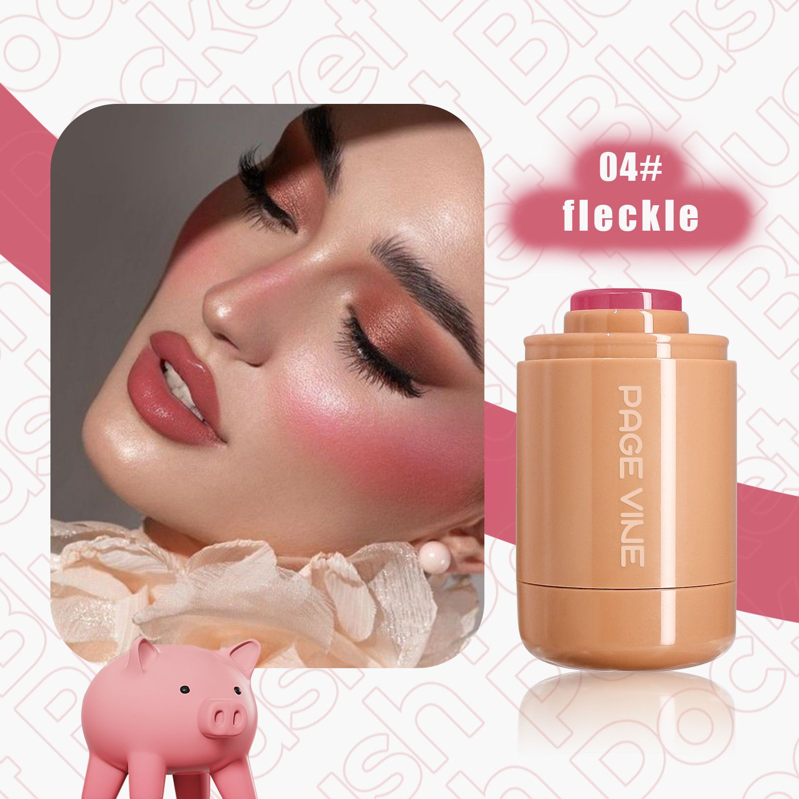 6 Color Multi Use Cream Blush Stick Lightweight Hydrating Waterproof Glowy Finish Tint Stick For Eyes Lips Cheeks All Skin Types 19g