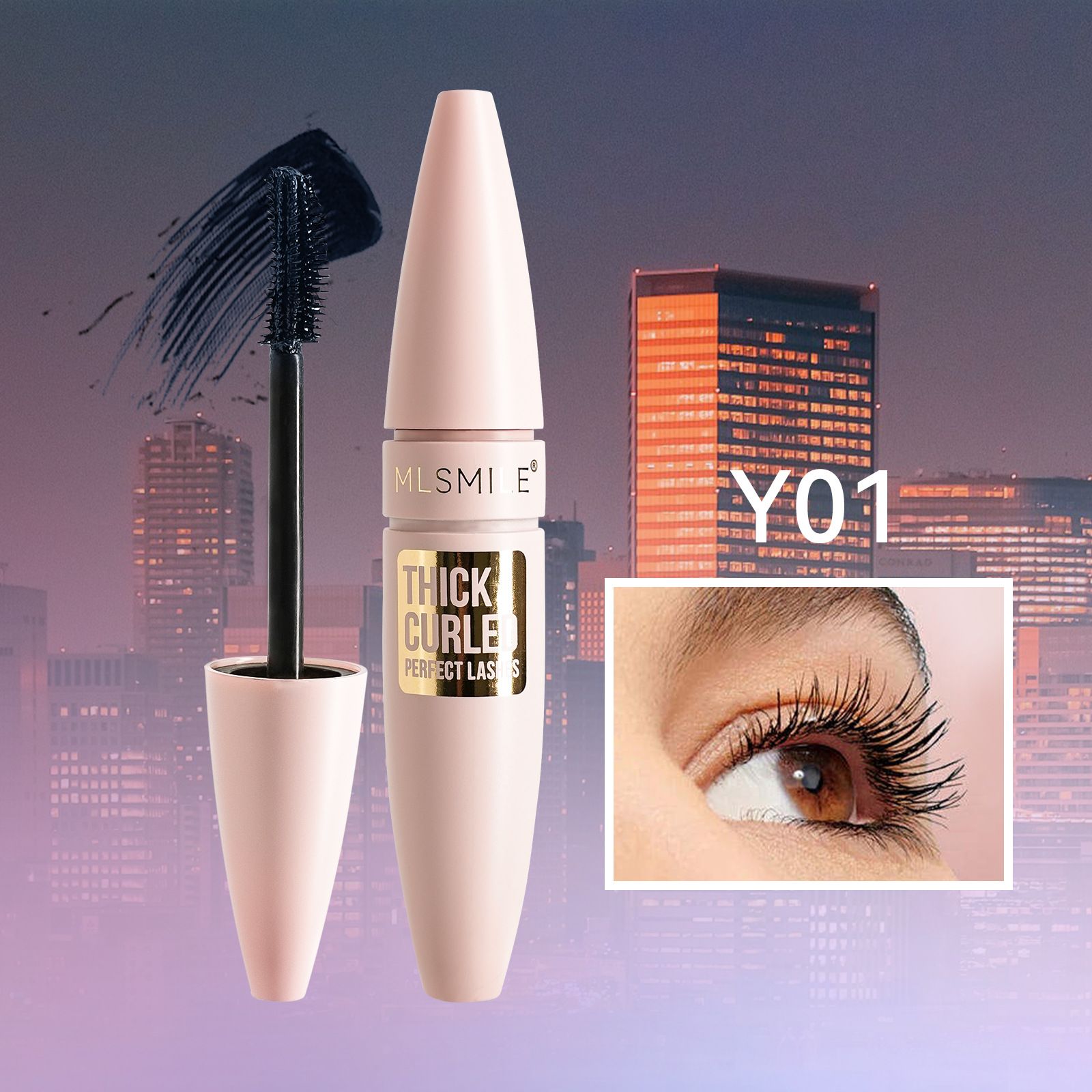 5 Color Multi Purpose Mascara Waterproof Smudge Proof 3D Dense Lengthen Curling Cream Mascara For Daily Party Eye Makeup 15ml view 5