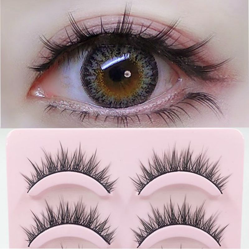 5 pairs of thick COS false eyelashes imitation makeup big eyes Barbie cluster eyelashes cross stage long eyelashes natural false eyelashes