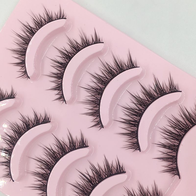 5 pairs of thick COS false eyelashes imitation makeup big eyes Barbie cluster eyelashes cross stage long eyelashes natural false eyelashes