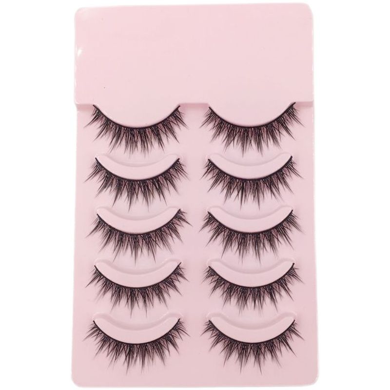 5 pairs of thick COS false eyelashes imitation makeup big eyes Barbie cluster eyelashes cross stage long eyelashes natural false eyelashes