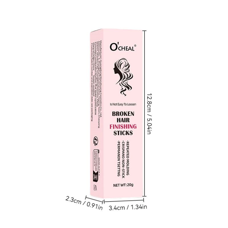 Flyaway Hair Finishing Stick Anti-Frizz Hair Wax Stick For Broken Hair Bangs Baby Hair Styling Taming Hair Finishing Cream