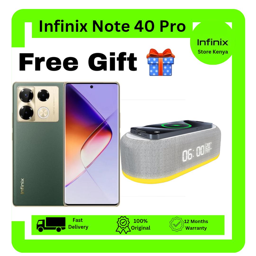 [New Arrival] Infinix Note 40 PRO 256GB+16GB (8+8)GB RAM 6.78" Screen Dual SIM Phone 5000mAh Battery 70W Charging 108MP Camera Android 14 MediaTek Helio G99 Ultimate Smart Phones