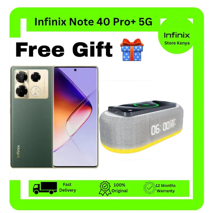 [New Arrival] Infinix Note 40 PRO+ 5G Network 256GB+12GB RAM 6.78" Screen Dual SIM Phone 5000mAh Battery 100W Charging 108MP Camera Android 14 Smart Phones