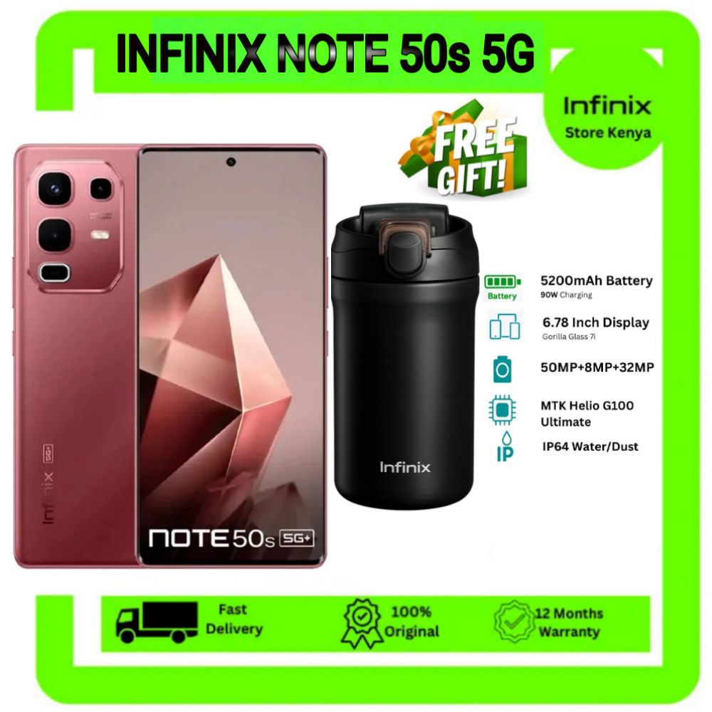 [Super New Arrival] Infinix Note 50S 5G Network 256GB+16GB (8+8)GB RAM 6.78" 144Hz Screen Dual SIM Phone 63MP Camera 5200mAh Battery45W charging Android 15 MediaTek Dimensity 7300 Ultimate + FREE GIFT