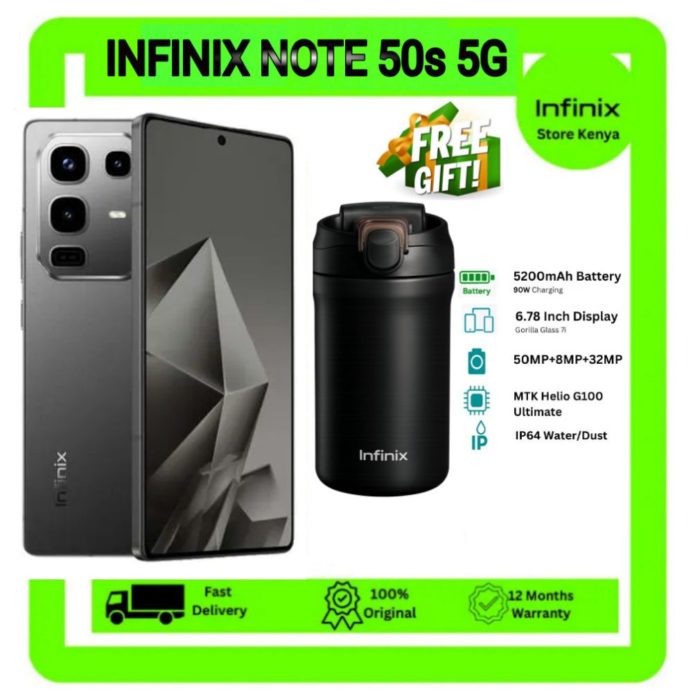 [Super New Arrival] Infinix Note 50S 5G Network 256GB+16GB (8+8)GB RAM 6.78" 144Hz Screen Dual SIM Phone 63MP Camera 5200mAh Battery45W charging Android 15 MediaTek Dimensity 7300 Ultimate + FREE GIFT