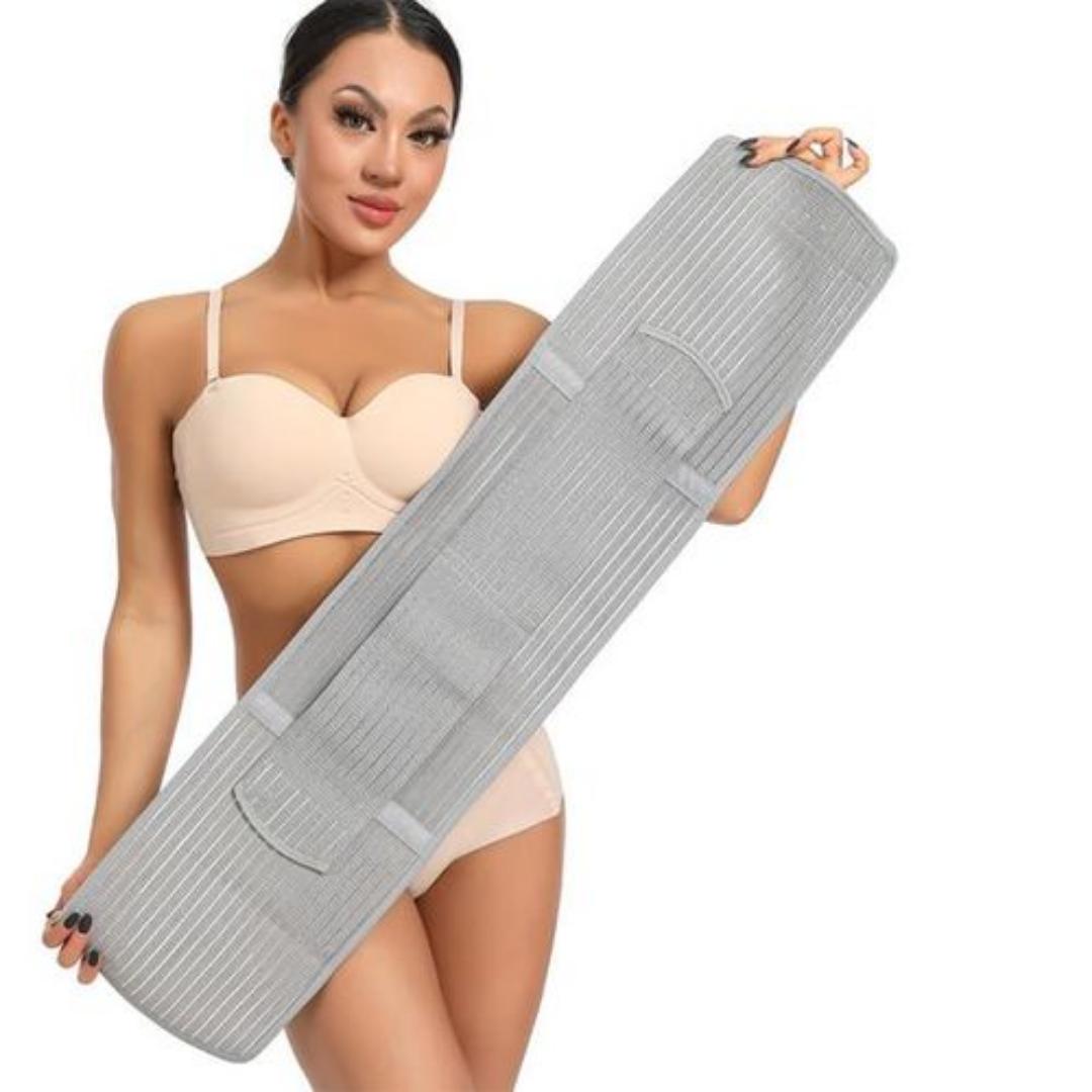 C-Section Girdle Belt Breathable Corset Waist Trainer Slimming Belt Slim Body Shaper Corset Trimmer Sport Gym Fat Burner Elastic Shapewear Women Ladies Tummy Belly Slim Belt Band Body Building Sheath