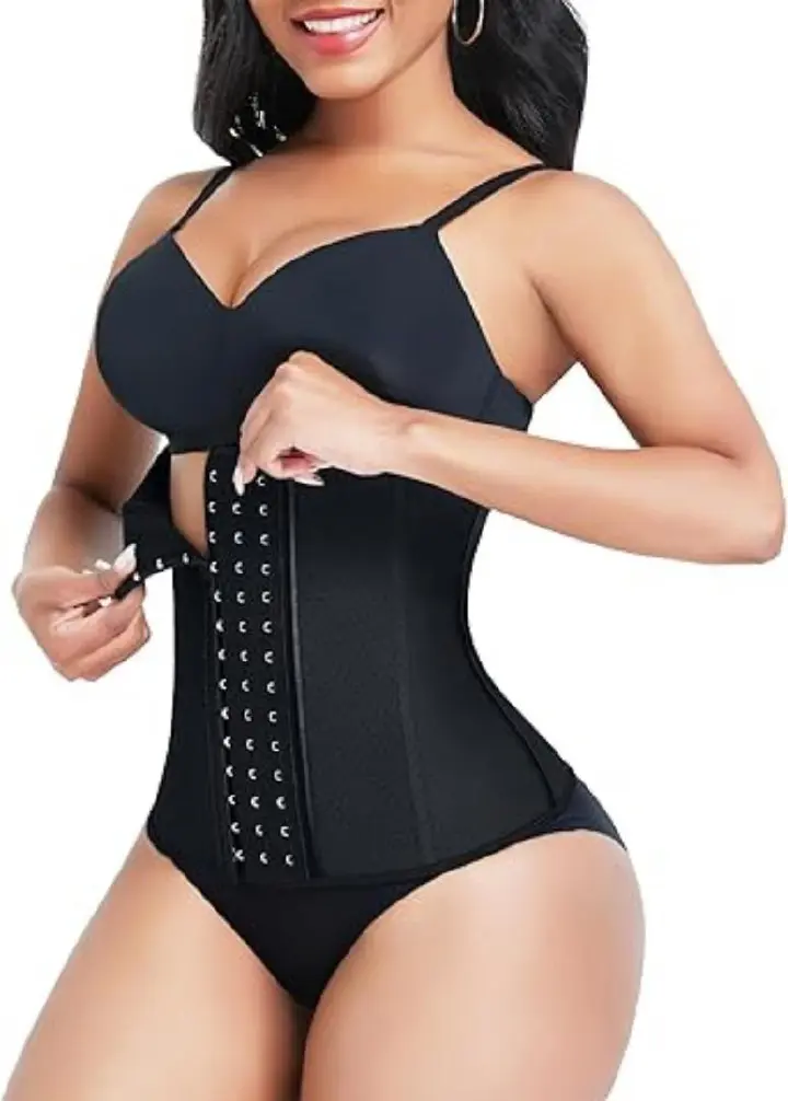 Heavy duty waist trainer Slimming Belt Tummy Reduction  Cream Trimmer Sport Gym Fat Burner Elastic Shapewear Women Ladies Tummy Belly Slim Belt Band Body Building Sheath Flat Girdle Postpartum