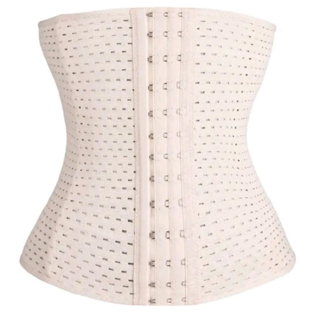 Breathable Corset Waist Trainer Slimming Belt Tummy Reduction  Cream Trimmer Sport Gym Fat Burner Elastic Shapewear Women Ladies Tummy Belly Slim Belt Band Body Building Sheath Flat Girdle Postpartum
