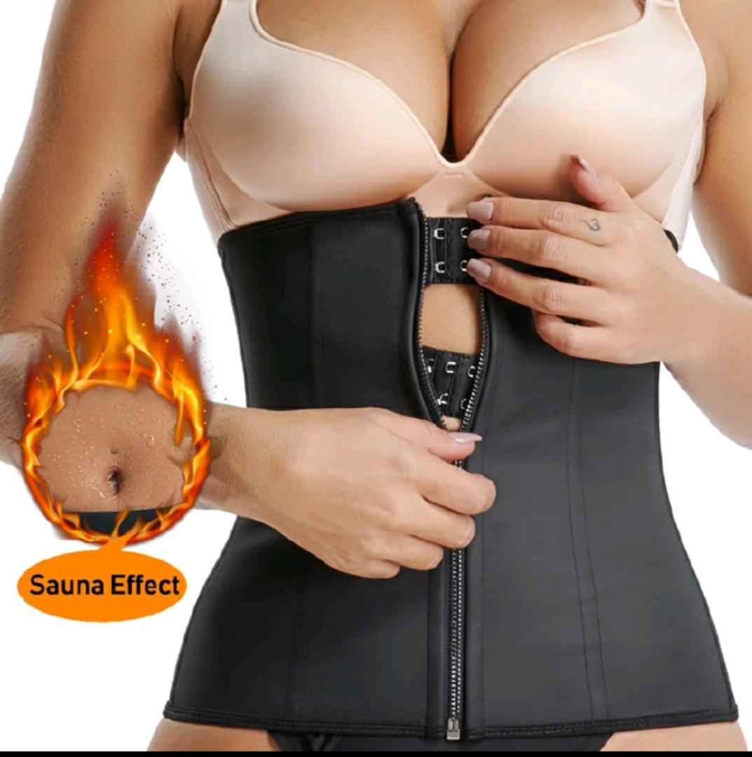 Double wrapCorset Waist Trainer Slimming Belt Tummy Reduction  Cream Trimmer Sport Gym Fat Burner Elastic Shapewear Women Ladies Tummy Belly Slim Belt Band Body Building Sheath Flat Girdle Postpartum