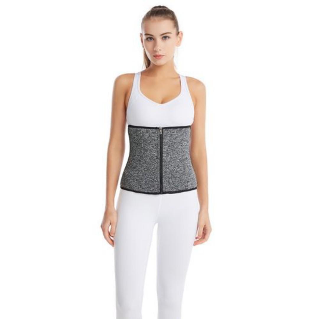 Double wrapCorset Waist Trainer Slimming Belt Tummy Reduction  Cream Trimmer Sport Gym Fat Burner Elastic Shapewear Women Ladies Tummy Belly Slim Belt Band Body Building Sheath Flat Girdle Postpartum
