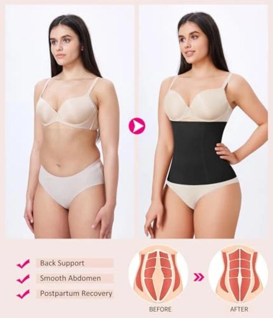360° Firm control tummy waist trainer Cotton Breathable Corset Waist Trainer Slimming Belt Tummy Reduction  Cream Trimmer Sport Gym Fat Burner Elastic Shapewear Women Ladies Tummy Belly(Random color)