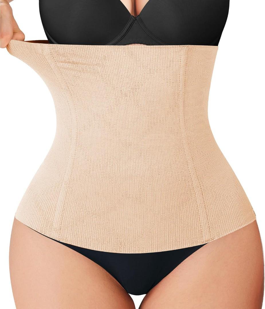 360° Firm control tummy waist trainer Cotton Breathable Corset Waist Trainer Slimming Belt Tummy Reduction  Cream Trimmer Sport Gym Fat Burner Elastic Shapewear Women Ladies Tummy Belly(Random color)