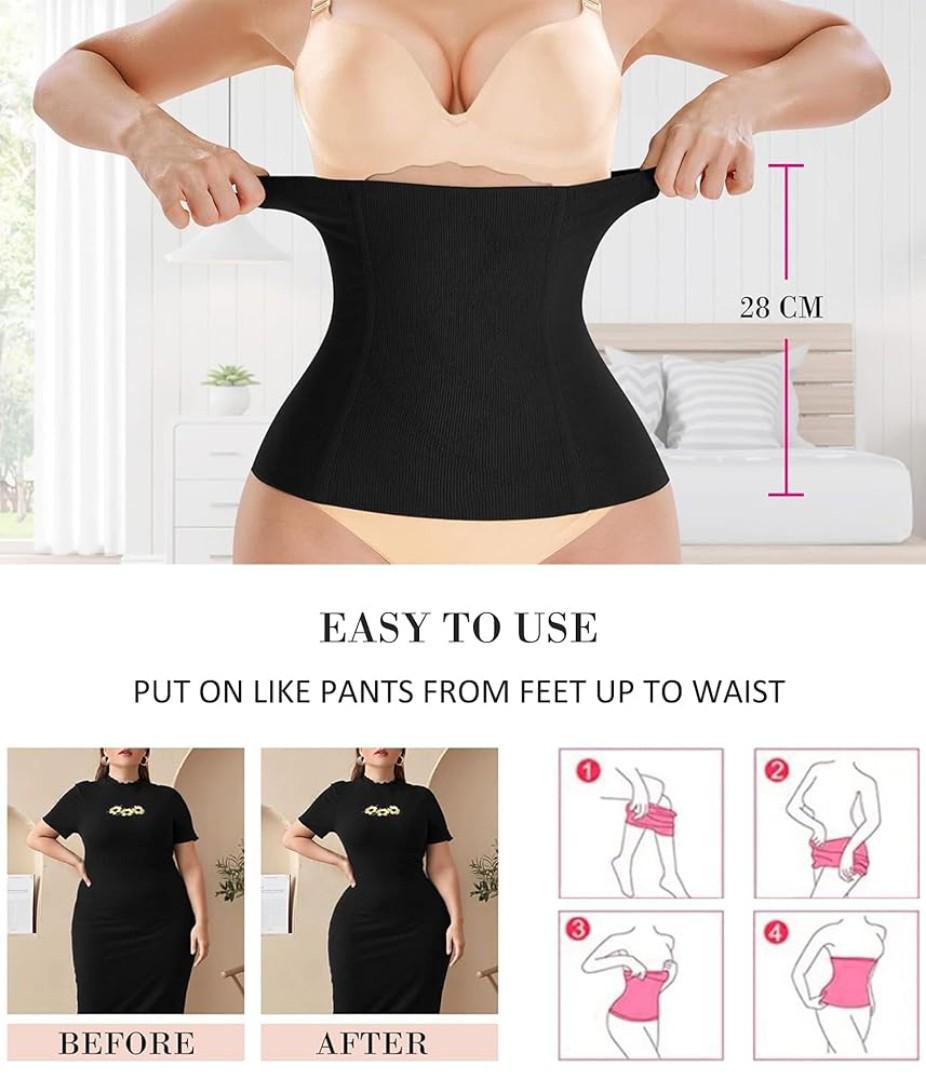 360° Firm control tummy waist trainer Cotton Breathable Corset Waist Trainer Slimming Belt Tummy Reduction  Cream Trimmer Sport Gym Fat Burner Elastic Shapewear Women Ladies Tummy Belly(Random color)