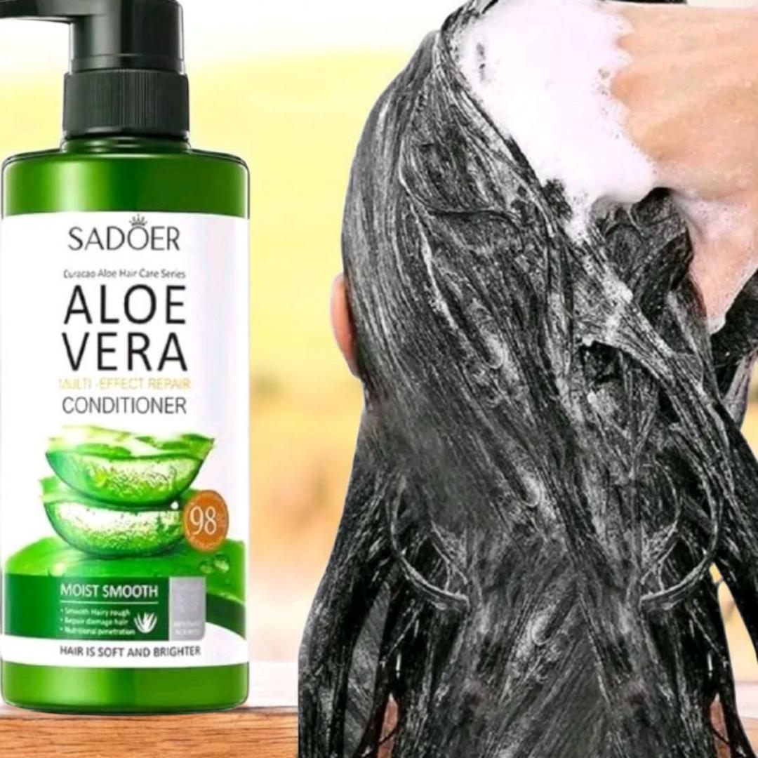 SADOER Aloe Vera Cleanser And Refreshing Mild conditioner Portable hair conditioner Scalp Health Care 500ml