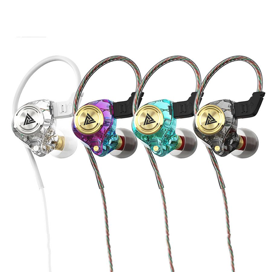 QKZ AK3 FiLe Copper Drive Earphone HIFI Subwoofer Wired Headphones Sports Noise Cancelling Earbuds Gaming Headset With Mic Wired Earphone Wire Control 3.5mm Audio Hi-res Sound QKZ Original Earphone