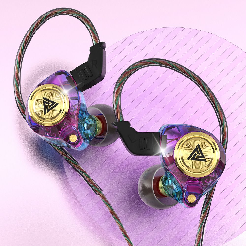QKZ AK3 FiLe Copper Drive Earphone HIFI Subwoofer Wired Headphones Sports Noise Cancelling Earbuds Gaming Headset With Mic Wired Earphone Wire Control 3.5mm Audio Hi-res Sound QKZ Original Earphone