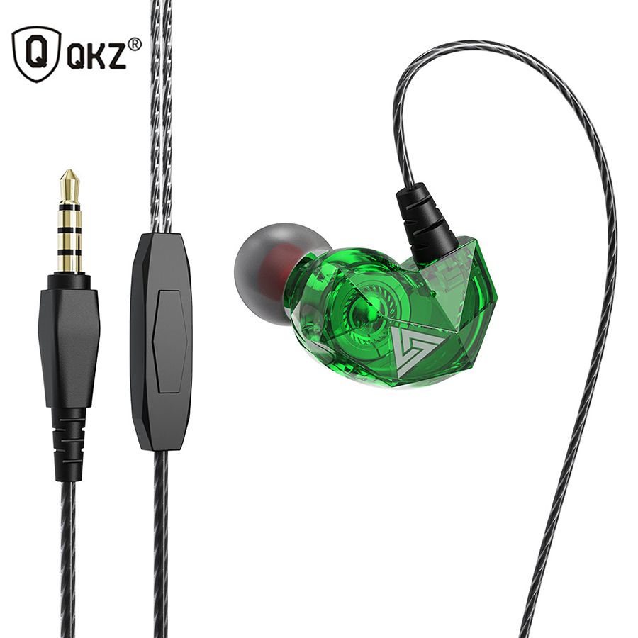 QKZ AK2 In-Ear Headphones High-Fidelity Sound with Ergonomic Design Universal 3.5mm Audio Jack Wired Earphone QKZ Original Earphones Wire Control Monitor Dynamic Driver Deep Bass Sports Earbuds
