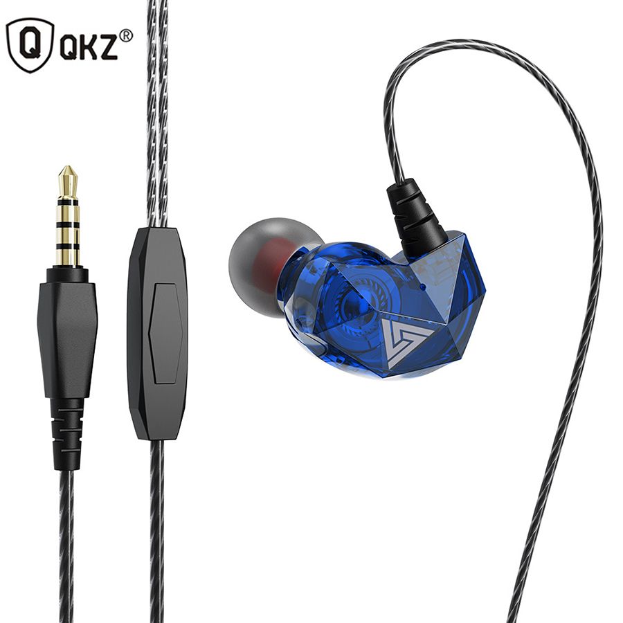 QKZ AK2 In-Ear Headphones High-Fidelity Sound with Ergonomic Design Universal 3.5mm Audio Jack Wired Earphone QKZ Original Earphones Wire Control Monitor Dynamic Driver Deep Bass Sports Earbuds